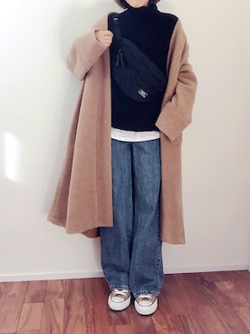「Bou Jeloud」｜「アイテム（ジャケット/アウター）」を使った、m♡ao*さん（レディース・152cm）の冬コーディネート