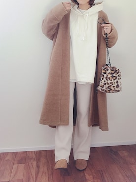 「Bou Jeloud」｜「アイテム（ジャケット/アウター）」を使った、m♡ao*さん（レディース・152cm）の冬コーディネート