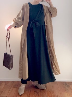 「Bou Jeloud」｜「アイテム（ワンピース/ドレス）」を使った、m♡ao*さん（レディース・152cm）の春コーディネート