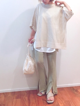 「THE DAY（ザデイ）のアイテム」を使った、m♡ao*さん（レディース・152cm）の春コーディネート