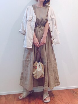 「Bou Jeloud」｜「アイテム（ワンピース/ドレス）」を使った、m♡ao*さん（レディース・152cm）の春コーディネート