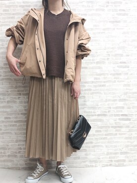「ZOZOでしか買えない」｜「アイテム（マウンテンパーカー）」を使った、ap retroさん（レディース・156cm）の冬コーディネート