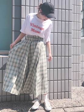 「ZOZOでしか買えない」｜「アイテム（帽子）」を使った、ap retroさん（レディース・156cm）の春コーディネート