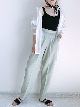 「ZOZOでしか買えない」｜「アイテム（財布/小物）」を使った、ap retroさん（レディース・156cm）の春コーディネート