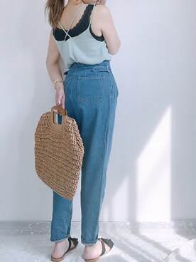 「ZOZOでしか買えない」｜「アイテム（キャミソール）」を使った、ap retroさん（レディース・156cm）の夏コーディネート