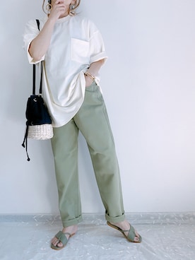 「ap retro（アプレトロ）のアイテム」を使った、ap retroさん（レディース・156cm）の夏コーディネート