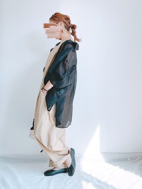 「ZOZOでしか買えない」｜「アイテム（オールインワン・サロペット）」を使った、ap retroさん（レディース・156cm）の夏コーディネート