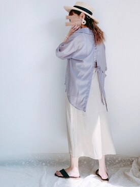 「ZOZOでしか買えない」｜「アイテム（オールインワン・サロペット）」を使った、ap retroさん（レディース・156cm）の夏コーディネート