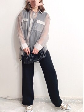 「ZOZOでしか買えない」｜「アイテム（オールインワン・サロペット）」を使った、ap retroさん（レディース・156cm）の夏コーディネート
