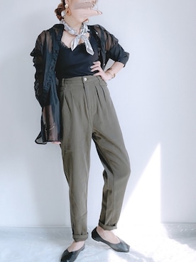 「ap retro（アプレトロ）のアイテム」を使った、ap retroさん（レディース・156cm）の夏コーディネート