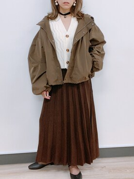 「ZOZOでしか買えない」｜「アイテム（マウンテンパーカー）」を使った、ap retroさん（レディース・156cm）の秋コーディネート