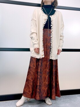 「ZOZOでしか買えない」｜「アイテム（アクセサリー）」を使った、ap retroさん（レディース・156cm）の秋コーディネート