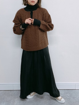 「ap retro（アプレトロ）のアイテム」を使った、ap retroさん（レディース・156cm）の秋コーディネート