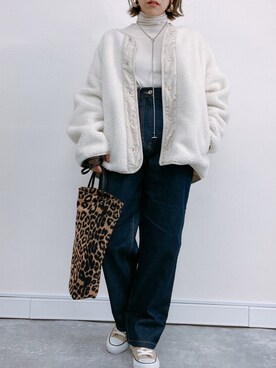 「ZOZOでしか買えない」｜「アイテム（ブルゾン）」を使った、ap retroさん（レディース・156cm）の秋コーディネート