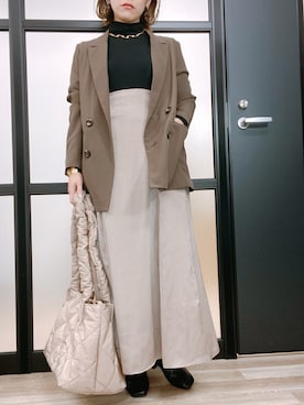 「ZOZOでしか買えない」｜「アイテム（アクセサリー）」を使った、ap retroさん（レディース・156cm）の秋コーディネート