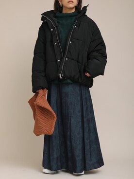 「ZOZOでしか買えない」｜「アイテム（スカート）」を使った、ap retroさん（レディース・156cm）の冬コーディネート