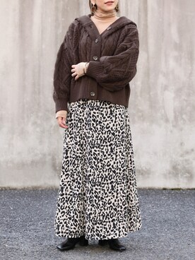 「ZOZOでしか買えない」｜「アイテム（アクセサリー）」を使った、ap retroさん（レディース・156cm）の冬コーディネート