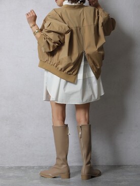 「ap retro（アプレトロ）のアイテム（アクセサリー）」を使った、ap retroさん（レディース・156cm）の冬コーディネート