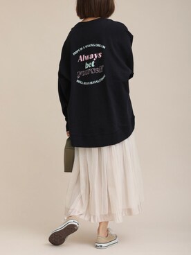 「ZOZOでしか買えない」｜「アイテム（スカート）」を使った、ap retroさん（レディース・156cm）の冬コーディネート