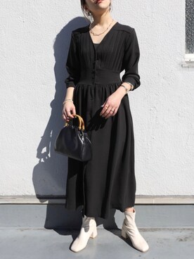 「ZOZOでしか買えない」｜「アイテム（アクセサリー）」を使った、ap retroさん（レディース・156cm）の冬コーディネート