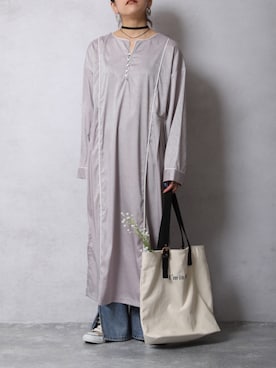 「ZOZOでしか買えない」｜「アイテム（ワンピース/ドレス）」を使った、ap retroさん（レディース・156cm）の冬コーディネート