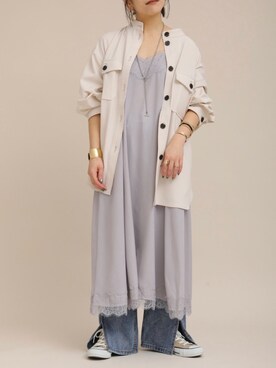 「ZOZOでしか買えない」｜「アイテム（パンツ）」を使った、ap retroさん（レディース・156cm）の春コーディネート
