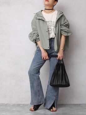 「ZOZOでしか買えない」｜「アイテム（マウンテンパーカー）」を使った、ap retroさん（レディース・156cm）の春コーディネート