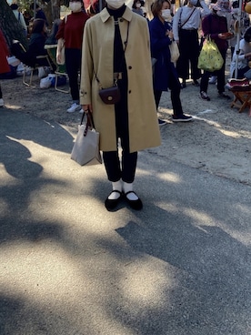 「Eddie Bauer（エディーバウアー）のアイテム（ニット/セーター）」を使った、beluさん（レディース・165cm）の秋コーディネート