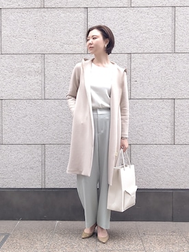 「RIVEDROITE」｜「アイテム（その他アウター）」を使った、masamirdさん（レディース・170cm）の冬コーディネート