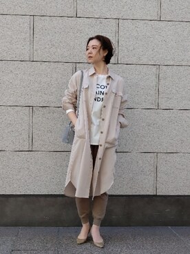 「RIVEDROITE」｜「アイテム（その他アウター）」を使った、masamirdさん（レディース・170cm）の冬コーディネート