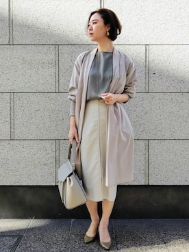 「RIVEDROITE」｜「アイテム（その他アウター）」を使った、masamirdさん（レディース・170cm）の冬コーディネート