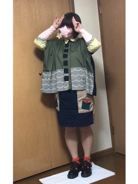 「NIRAME.CO（ニラメッコ）のアイテム（その他）」を使った、鮎さん（レディース・164cm）の春コーディネート