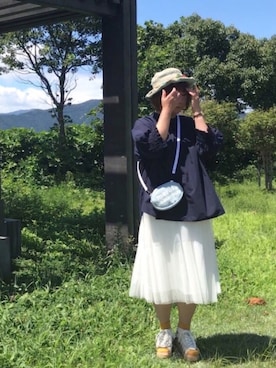 「道の駅」｜鮎さん（レディース・164cm）の夏コーディネート