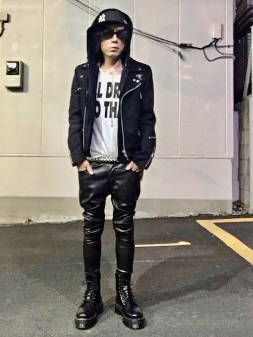 SEXY DYNAMITE LONDON ライダース 革ジャン 生憎 32 ブラック 