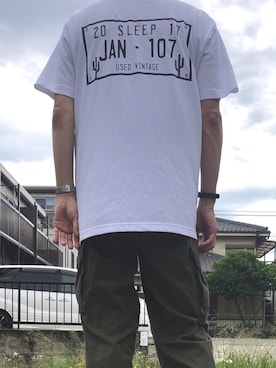 「Sleep（スリープ）のアイテム」を使った、cap3377さん（メンズ・175cm）の夏コーディネート