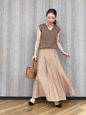 「andemiu」｜KANAさん（レディース・155cm）の春コーディネート