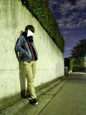 「ダニエルウェリントン」｜「アイテム（ブルゾン）」を使った、No nameさん（メンズ・172cm）の秋コーディネート