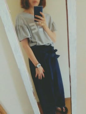 「Spring（スプリング）のアイテム（腕時計）」を使った、chiruさん（レディース・164cm）の夏コーディネート
