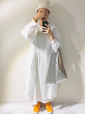 「MERLOT（メルロー）のアイテム（ピアス（両耳用））」を使った、moratoriamu.さん（レディース・155cm）の春コーディネート