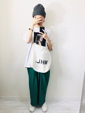 「MERLOT（メルロー）のアイテム（ピアス（両耳用））」を使った、moratoriamu.さん（レディース・155cm）の春コーディネート