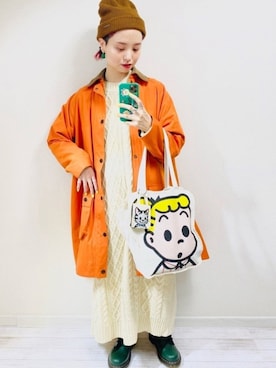 「Libra Cue（リブラ キュー）のアイテム（ワンピース/ドレス）」を使った、moratoriamu.さん（レディース・155cm）の冬コーディネート