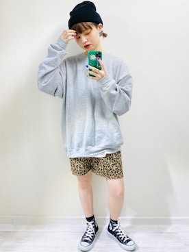 「MERLOT（メルロー）のアイテム（ピアス（両耳用））」を使った、moratoriamu.さん（レディース・155cm）の春コーディネート
