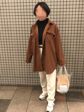 「マクドナルド」｜「アイテム（ジャケット/アウター）」を使った、Annjさん（レディース・150cm）の冬コーディネート