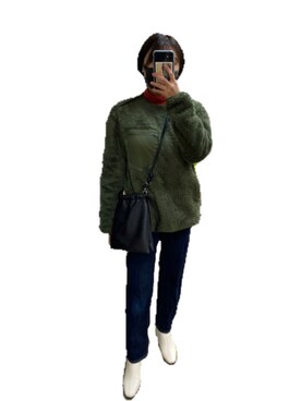 「antic rag（アンティックラグ）のアイテム」を使った、Annjさん（レディース・150cm）の冬コーディネート