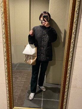 「VINTAGE（ヴィンテージ）のアイテム（バレエシューズ）」を使った、Annjさん（レディース・150cm）の冬コーディネート