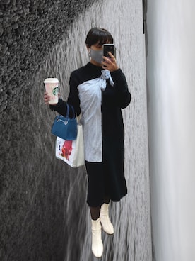「antic rag（アンティックラグ）のアイテム」を使った、Annjさん（レディース・150cm）の冬コーディネート