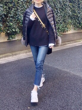 mueさん（レディース・158cm）の冬コーディネート