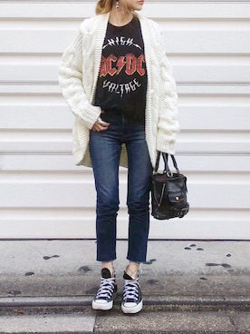 「TODAYFUL（トゥデイフル）のHELENA'sデニム（デニムパンツ）」を使った、mueさん（レディース・158cm）の冬コーディネート
