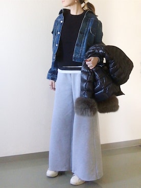 mueさん（レディース・158cm）の冬コーディネート