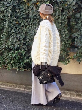 mueさん（レディース・158cm）の冬コーディネート